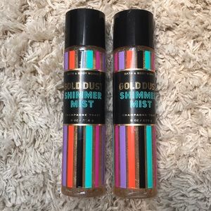 Bath & body works gold dust shimmer mist spray